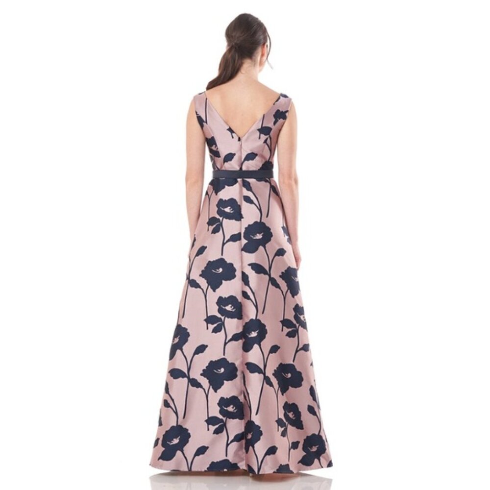 NWT - Kay Unger - Austin Bateau Gown - Woodrose/Midnight - Picture 2 of 15